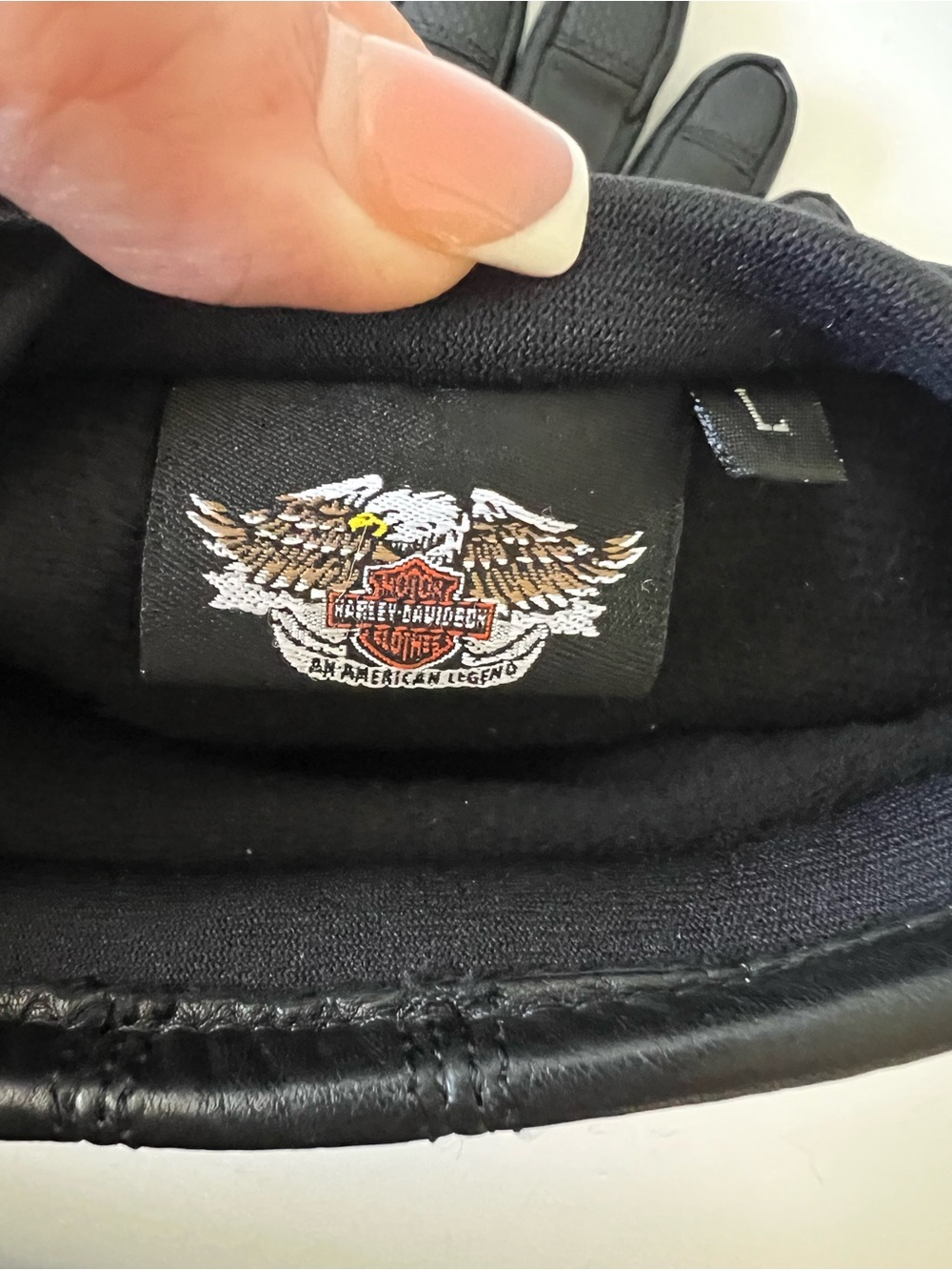 Harley Davidson Black Leather Insulated Gauntlet Motorcycle Gloves All Seasons - Picture 7 of 12